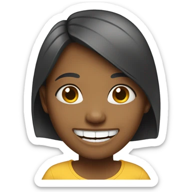 smile braces girl sticker