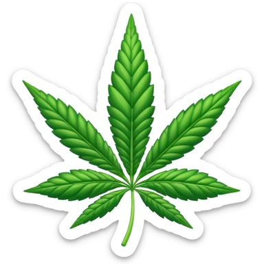Cannabis lead sticker