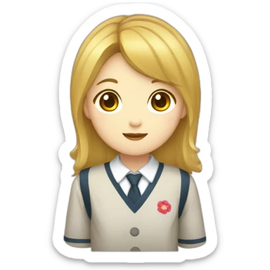 Korean school uniform sticker