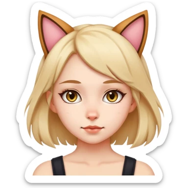 Cô gái mèo sticker