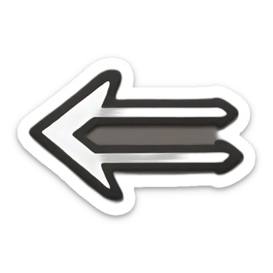 right arrow sign sticker
