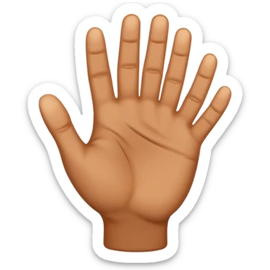 Hand touching at angle sticker