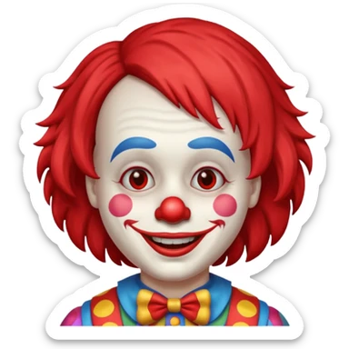 Pervert clown sticker