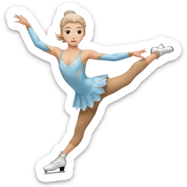 ice skater sticker