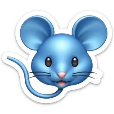 Blue mouse cursor sticker