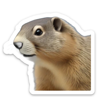 Alpine Marmot  sticker