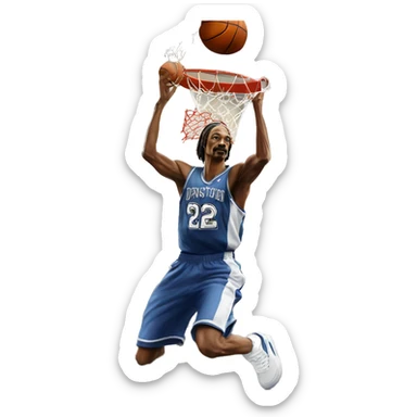 Snoop dogg dunking on bryce hall sticker