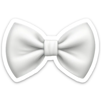 white bow sticker