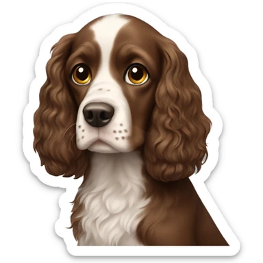 spaniel boy  sticker