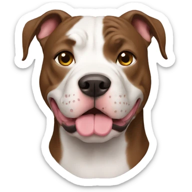 pitbull dog simple sticker
