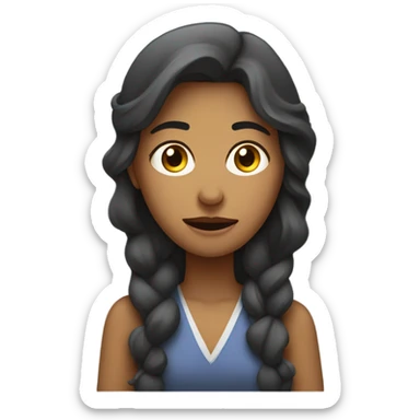 Mujer dormida sticker