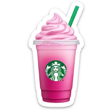 Pink drink starbucks no whip with ice sticker