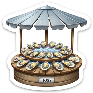 oyster stand sticker