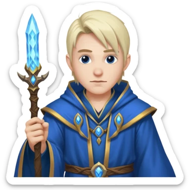 Male Mage World of Warcraft sticker