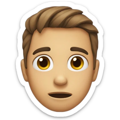 heartbroken face sticker