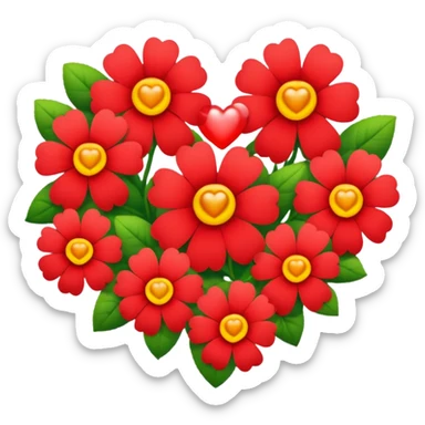 Hearts of Flowers sticker