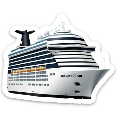 holland america cruise ship in rotterdam sticker