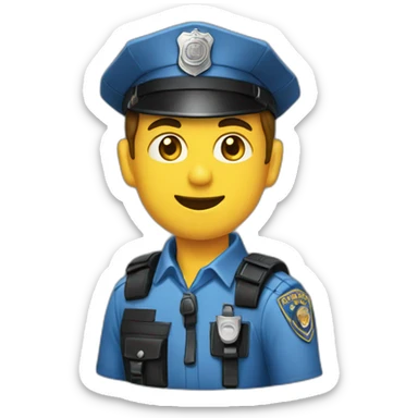 Chat policier sur une scène de crime sticker