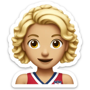 All star cheerleader sticker