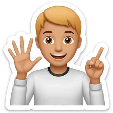 Delicious sign language sticker