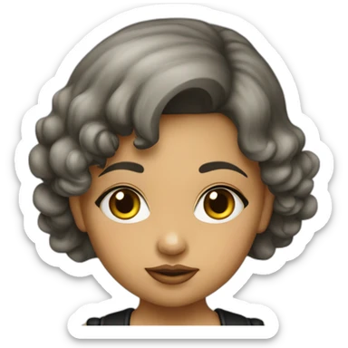 Italian mobster girl young baby sticker