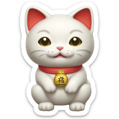 Maneki neko sticker