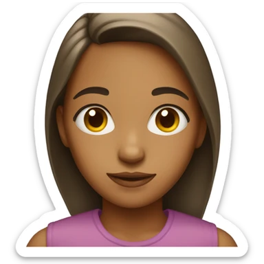 Gurl with fat forehead sticker