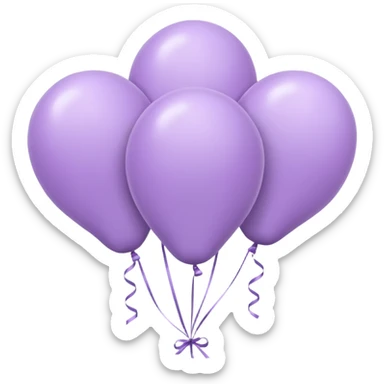 party decor  lilac minimal  sticker