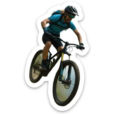 Mountain bike jump sticker