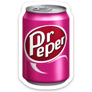 Canned Dr Pepper pink  sticker