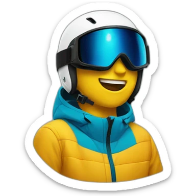 Ski freestyle sticker