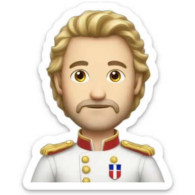 white and modern french patriot sticker