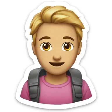 Emoji de carita sonrojada y calurosa sticker