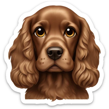 Cocker spaniel Brown  sticker