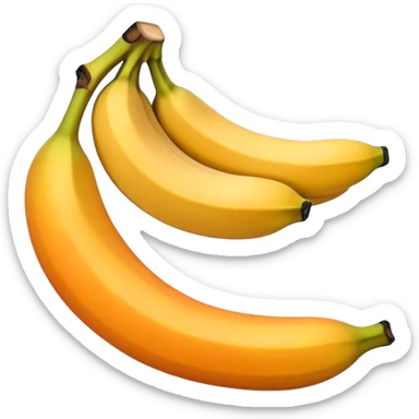 Two orange and one banana  sticker
