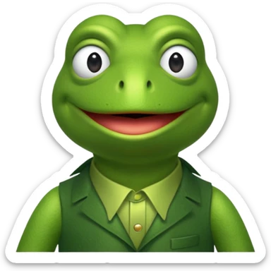 Kermit with different feelings sticker