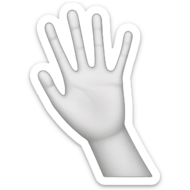 Hand zeichen sticker
