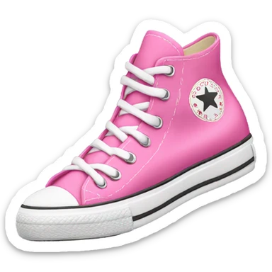 Pink converse sneakers  sticker