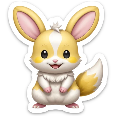 Emolga-Minccino-fusion sticker