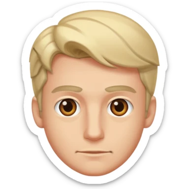 A dude side eyeing sticker