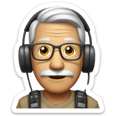 abuelito gamer enojado sticker