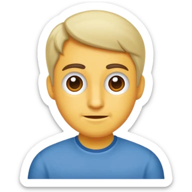 kulaklık takan önünde bilgisayarı olan biri sticker