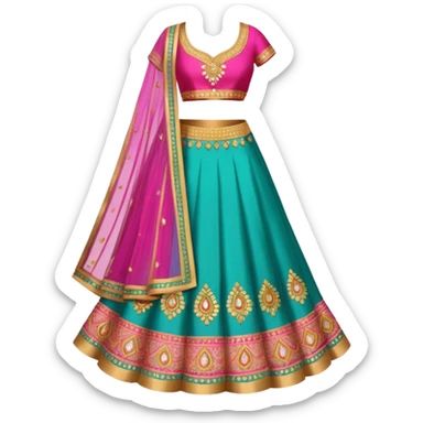indian lehenga sticker