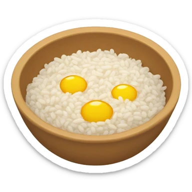 Emojis qui mange du riz sticker
