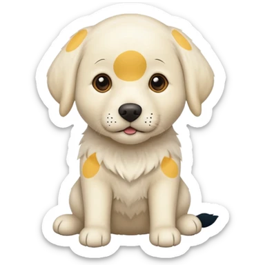 White Labrador  sticker