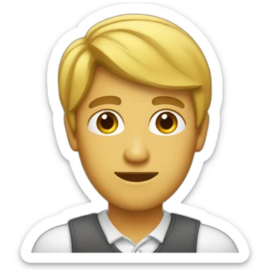 simple sobre una persona cansada de trabajar sticker