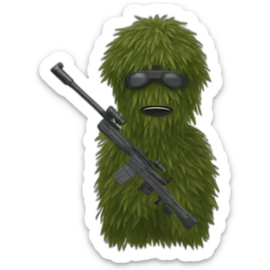 Ghillie sniper sticker
