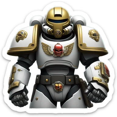 Space marine from warhammer sticker