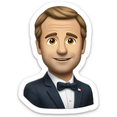 Macron choqué  sticker