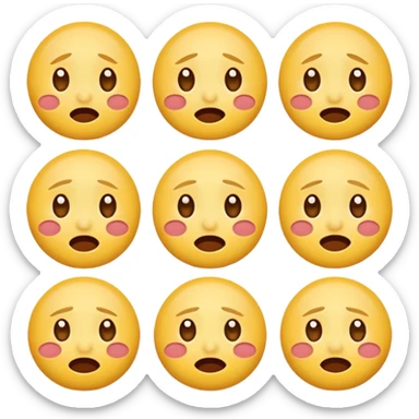 Emotional face emoji’s  sticker